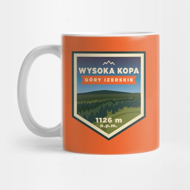 Wysoka Kopa mountain peak in Izerskie Mountains, Poland by Cofefe Studio